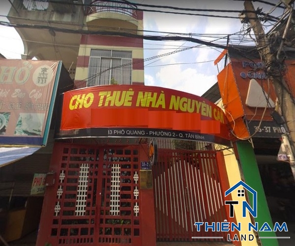 Cho thuê mặt bằng MT đường 31 Phổ Quang, phường 2 quận Tân Bình