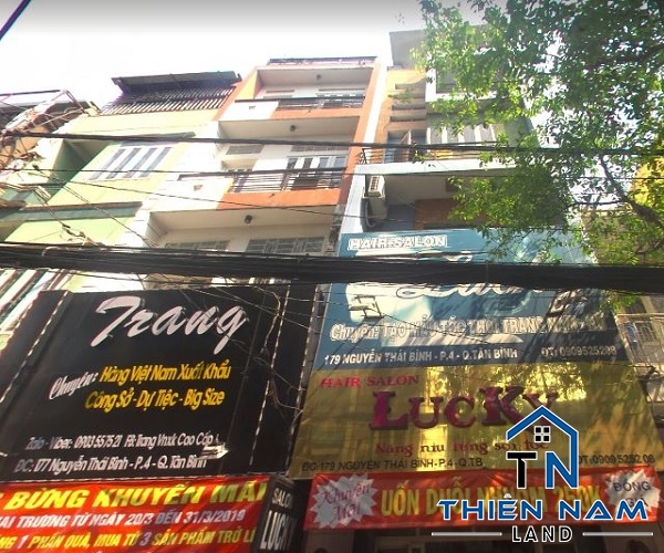 Cho Thuê Mặt Tiền Kinh Doanh 1 trệt 3 lầu Nguyễn Thái Bình P.4 Q.Tân Bình
